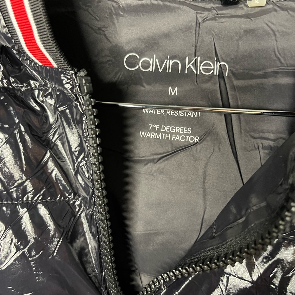 Calvin Klein Black Bubble Jacket Medium - image 2